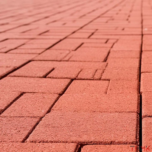 Плитка тротуарная полимерпесчаная красная 330х330х30 мм